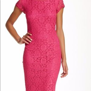 Laundry Lace V-Back Sheath Dress